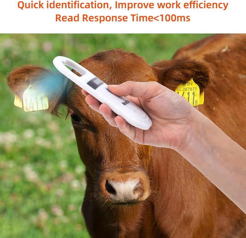 NetumScan Bluetooth Pet Microchip Reader, RFID EMID Handheld Pet Chip ID Scanner Rechargeable Data Storage Animal Tag Scanner with Stable OLED Display for ISO 11784/11785,FDX-B - Image 5